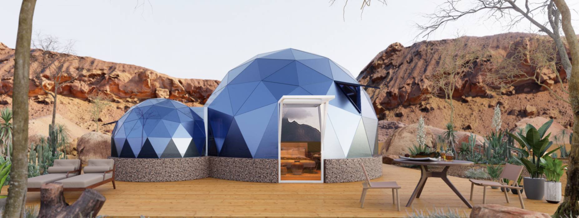 中宁县球形智能光伏玻璃星空房